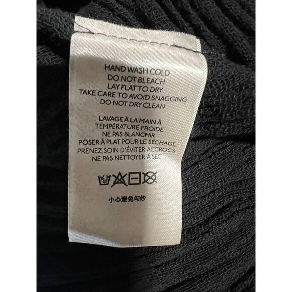 Free People Jen's Pirate Booty Prism Maxi Dress Size Large Black Double V -neck - Picture 11 of 11